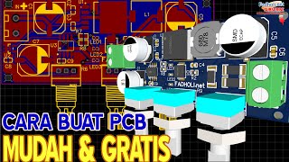 SANGAT MUDAH Membuat PCB Sendiri. Tutorial Membuat Layout PCB easyEDA