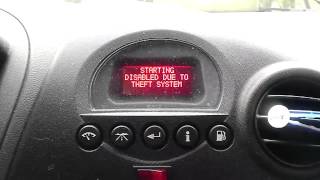Pontiac Grand Prix GTP Comp-G - Starting Disabled due to Theft System Grand Prix Starting Disabled