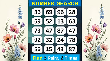 Number Search: Grow Your Mind Peaceful #mindset #numberquiz #memory #braingame #puzzle #quiz #309