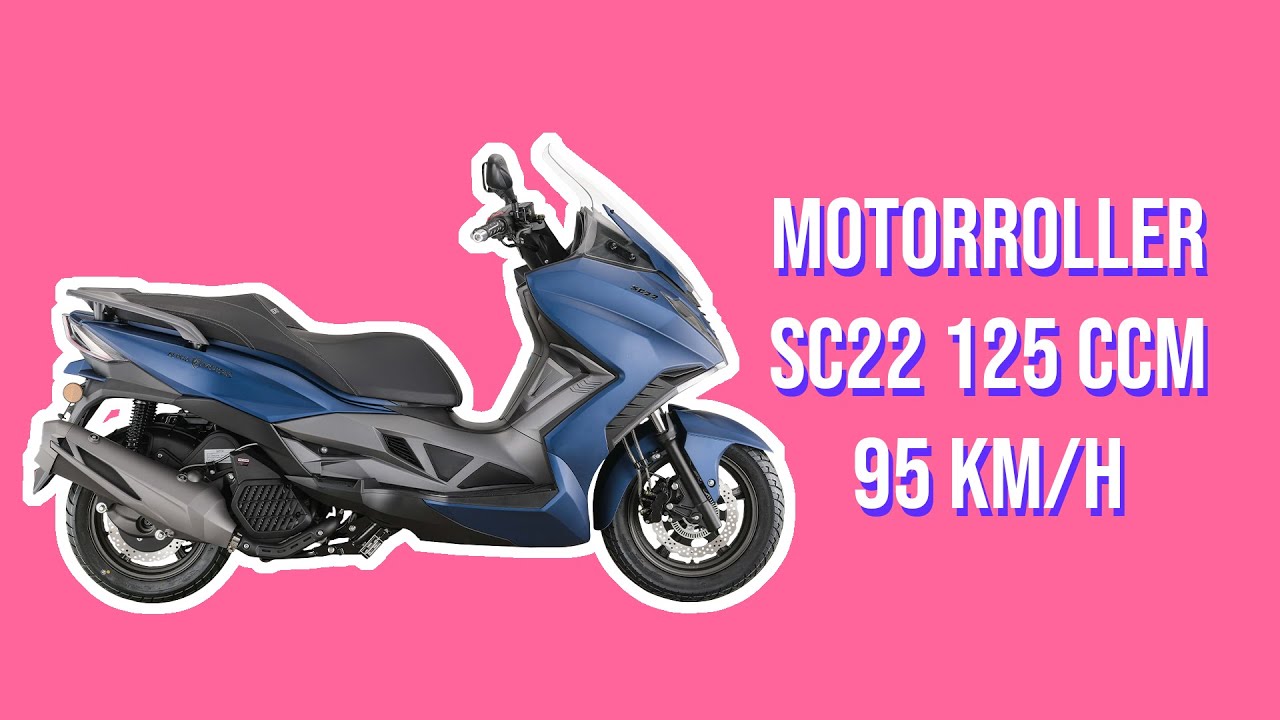 Motorroller SC22 125 ccm, 95 km/h - Sportlich, Kraftvoll und Modern!