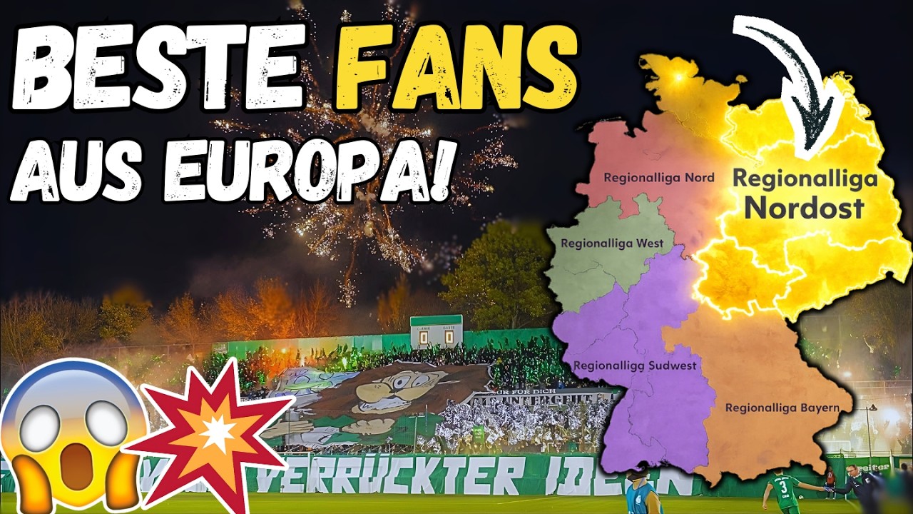 Wieso die REGIONALLIGA NORDOST die BESTEN FANSZENEN aus ganz Europa hat...