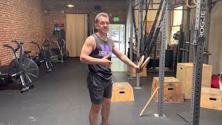 Ring Row with pause at chest and at 90 degrees