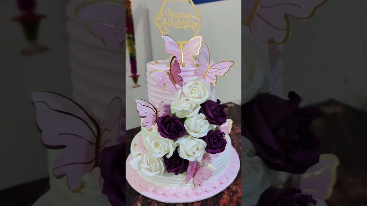 happy anniversary cake design 🫶🎂🍫 pineapple 🍍 