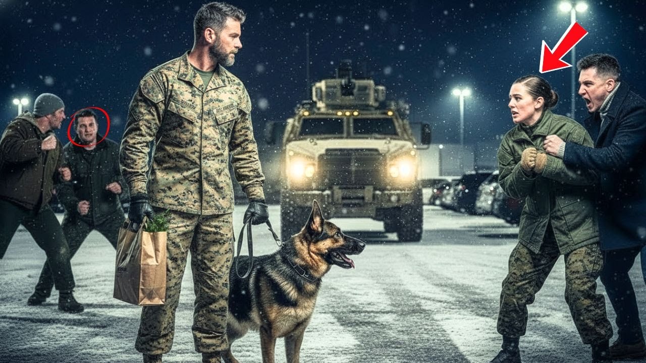 “Please Stop!” She Cried — A Veteran Marine & His K9 Stepped In, Then the Marine General Arrives