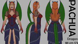 Pachua Character Reference Sheet Timelapse [Real Time 9.9 hrs]