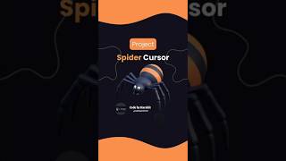 Spider Cursor animation using HTML CSS✨A Dynamic cursor animation 💕#spiderman #web #ytshorts #trend
