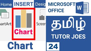 Chart in Microsoft Office Word Tamil |Insert Menu | COA | TNDTE