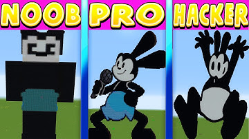 Minecraft Pixel Battle: NOOB vs PRO vs HACKER FNF Oswald