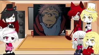 Hazbin Hotel react to Y/N as Sukuna