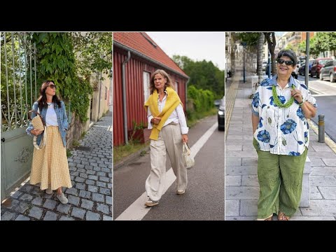 Natural Older Women OVER 50, 60 & 70 | Elegant Milan Street Style & Summer Fashion 2026