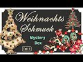 Weihnachtsschmuck Sammlung in Mystery Box gefunden mit Vintage Schmuck Weihnachtsbroschen