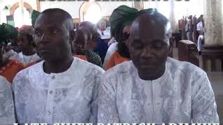 THE BURIAL CEREMONY OF LATE CHIEF PATRICK  NDUBUEZE  ONYECHUKWUGOZILI ADIMIKE