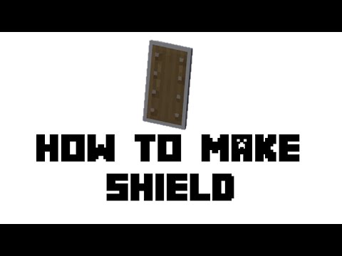 Video: How To Make A Shield In Minecraft