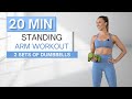 20 min STANDING ARM WORKOUT | Plus Barre Arms | 2 Sets Of Dumbbells | No Planks or Pushups