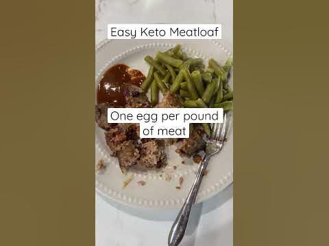 Keto Meatloaf - super good leftovers! Use sugar free BBQ sauce! - YouTube