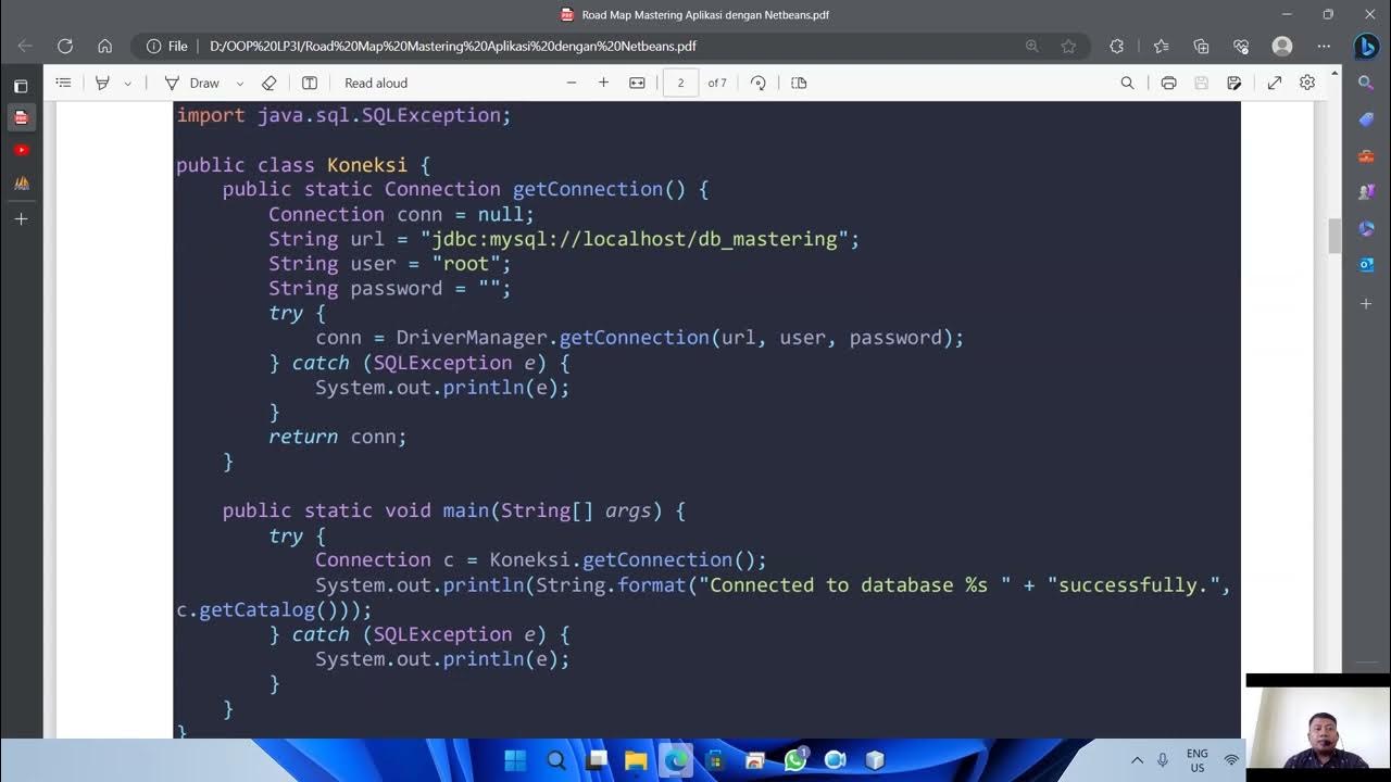 Road Map -- Mastering CRUD Sederhana MySql dan Netbeans - YouTube