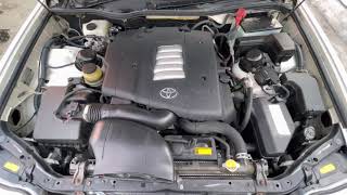 Работа двигателя 1UZFE Toyota Crown Majesta UZS173 4WD