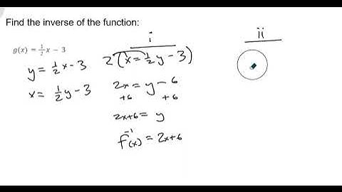 Alg2 Sem 2 Unit 3 Lesson 6 Finding Inverse Functions - Last Example