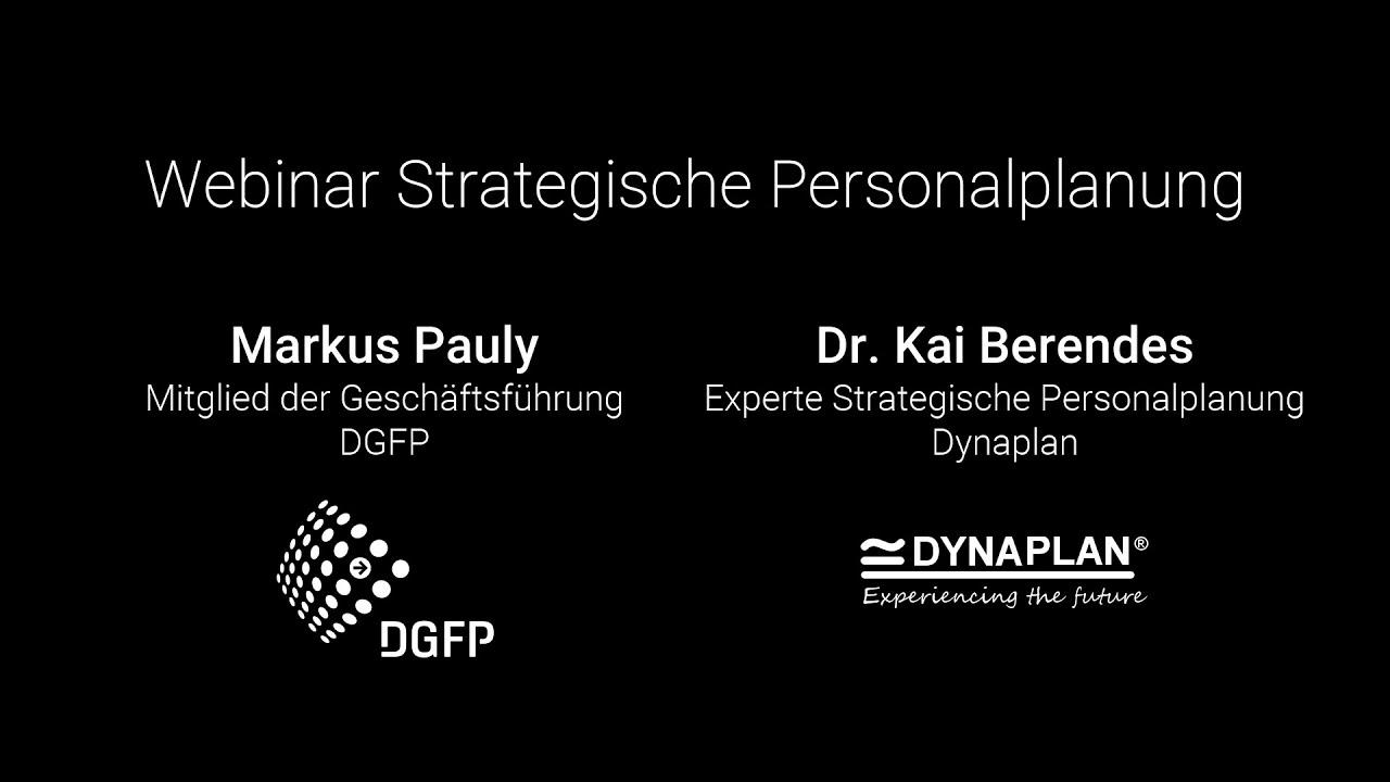 New Webinar Strategische Personalplanung bei der DGFP
