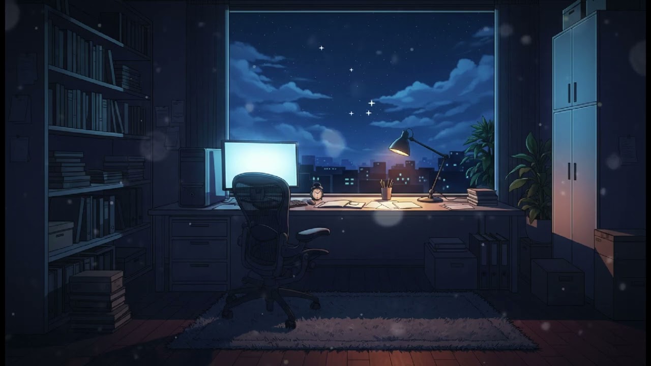Deep Night Study Lofi 🌌 Calm Focus Beats for Coding, Work & Late Night Productivity