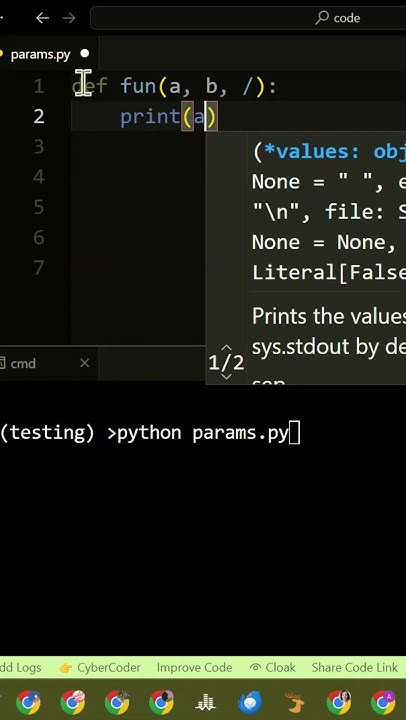 Positional Only Parameter - PYTHON FUNCTIONS - YouTube