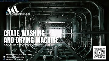 Crate Washing & Drying System, Bin Washer, Basket Washer