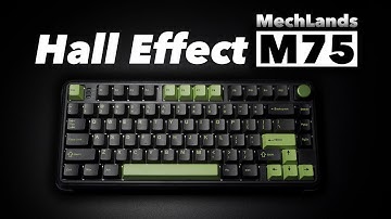 $70 Hall Effect Keyboard w Replaceable Knob Module (MechLands M75)