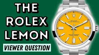 ROLEX YELLOW DIAL OYSTER PERPETUAL | TO BUY AND WEAR?