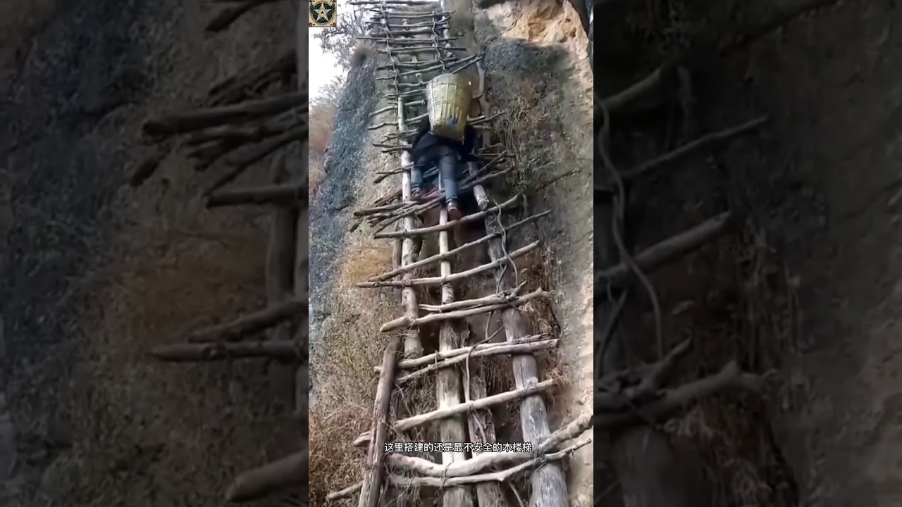 На краю пропасти: необычная история о китайской деревне на скале 