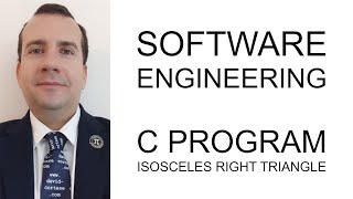 SOFTWARE ENGINEERING 🖥️ C PROGRAM 💻 ISOSCELES RIGHT TRIANGLE