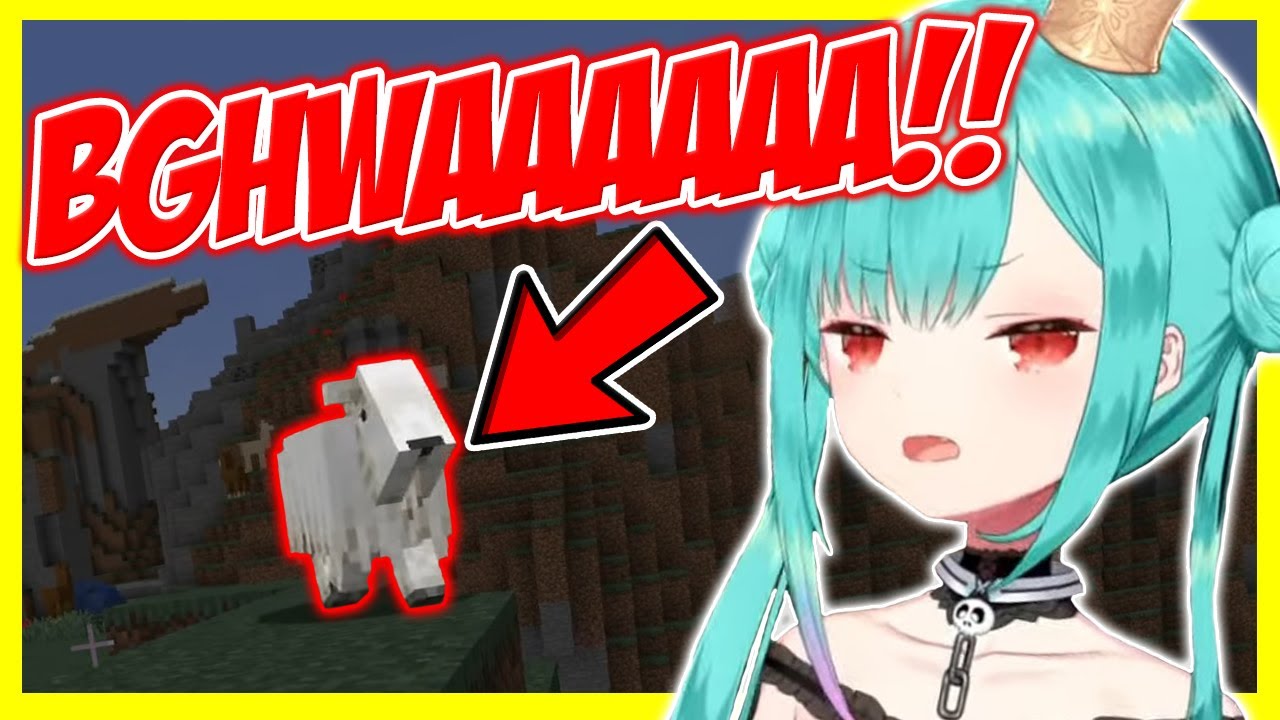 Rushia Became THE GOAT Herself After Hearing Loud Goat Scream in Minecraft 【ENG Sub Hololive】