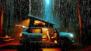 Heavy Rain at Night for a Good Night's Sleep ~ Quickly End Insomnia with Heavy Rainfall on RV R