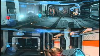 Halo 4 Campaign 4 Player Co op Split Screen Mission 7