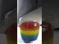 making rainbow jelly at home #asmr #food #asmrcooking #tinycolorfood