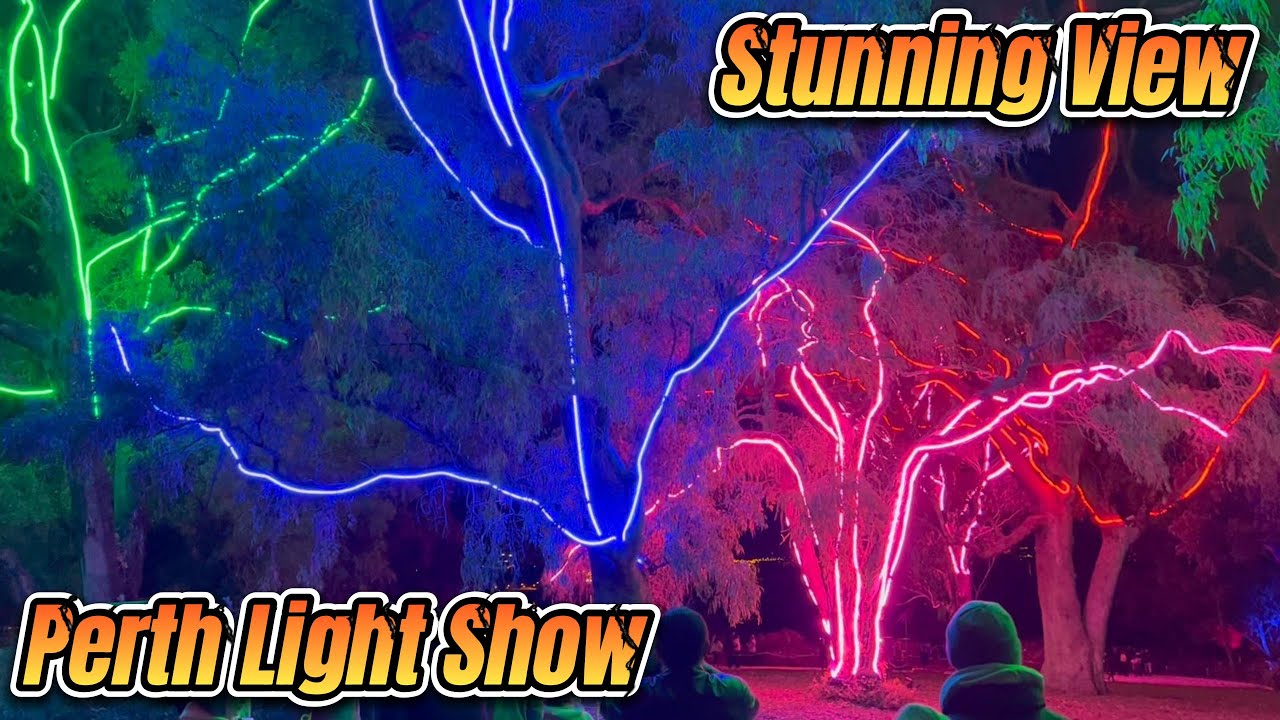 PERTH LIGHTSCAPE 4K | PERTH LIGHT SHOW | KINGS PARK & BOTANIC GARDEN | MESMERISING VIEW | JULY 2023