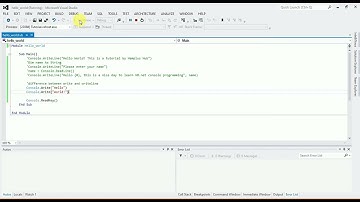 VB Net Console Programming 1