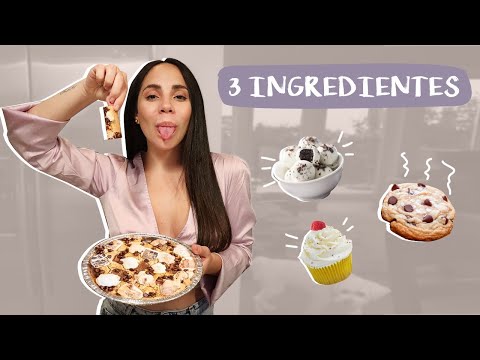 5 POSTRES CON SOLO 3 INGREDIENTES - FÁCIL Y RÁPIDO | What The Chic