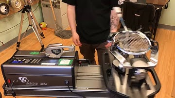 Time Lapse: How to String a Yonex Voltric D33 Badminton Racquet