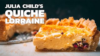 A classic QUICHE LORRAINE from Julia Child's Mastering The Art of French Cooking
