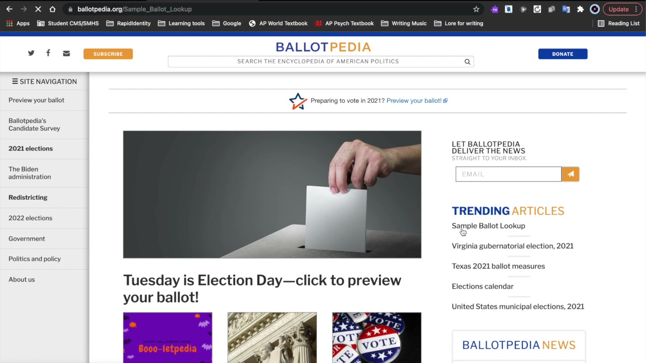 How To Use Ballotpedia Sample Ballots (Informational Video)