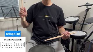 鍵盤楽器 paradiddle Let's Play Rudiment ! 」Double Paradiddle Kazuya Sakaguchi