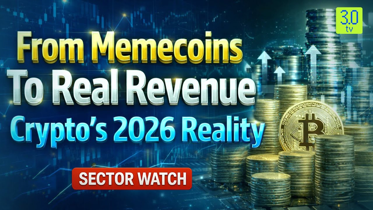 От мемкоинов к реальной прибыли: 4 крупных крипто-сдвига в 2026 году | Обзор сектора | 3.0 TV