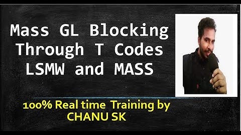 LSMW GL Blocking -Real Time SAP FiCO Training in telugu-SAP FICO Course in telugu-LSMW GL blocking