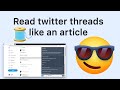 Thread Reader chrome extension