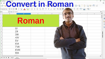 Convert in Roman Number   in Libre calc@computer & excel solution