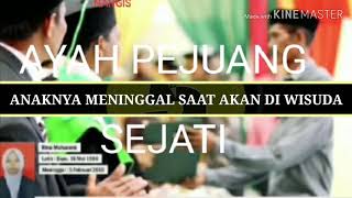 Bikin Nangis Seorang Ayah Wakilkan Anaknya Ambil Ijazah Yang meninggal saat mau wisuda