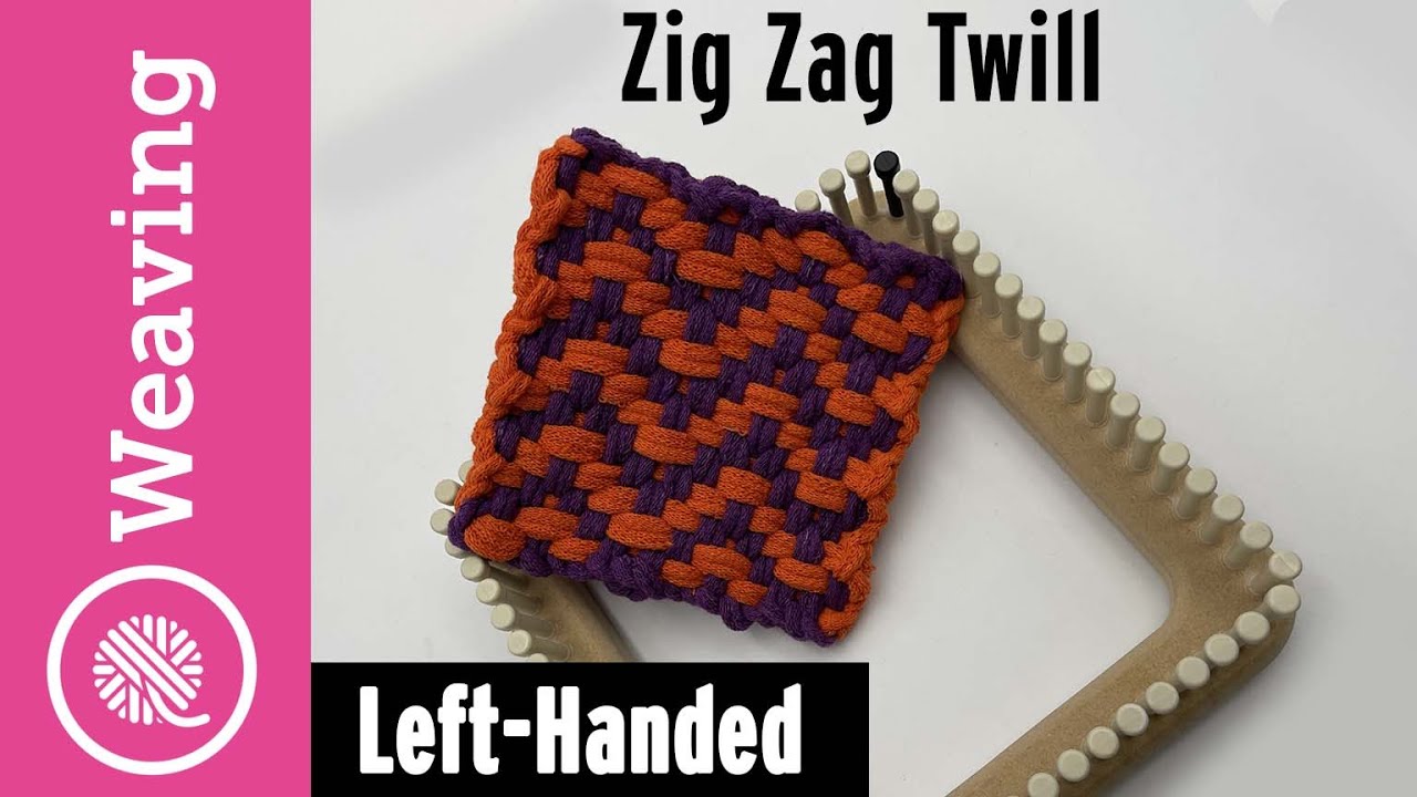 Zig Zag Twill Potholder | REVERSED | Left Handed