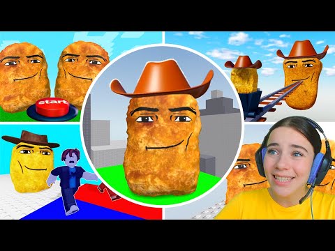 Видео: 4 ИГРЫ ПРО НАГГЕТС КОВБОЯ в ROBLOX!