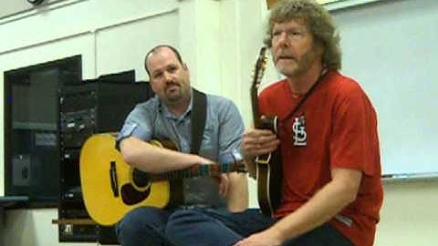 Sam Bush Red Haired Boy and start of workshop.  Jethro Burns licks, scales, etc.