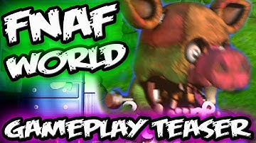FNAF WORLD GAMEPLAY TEASERS *NEW* | Porkpatch Boss & Hidden Message |  FNAF WORLD TEASERS